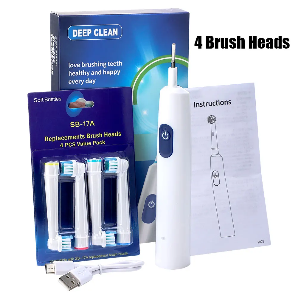 5 طرق فرشاة الأسنان الكهربائية الروتاري تنظيف فرشا...