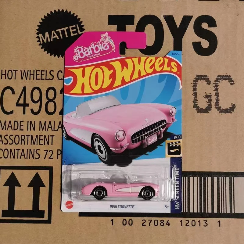 

2023 Hot Wheels Barbie The Movie 1956 Corvette C4982-183/250 1:64 Diecast Alloy Car Model Toy for Kids Gift