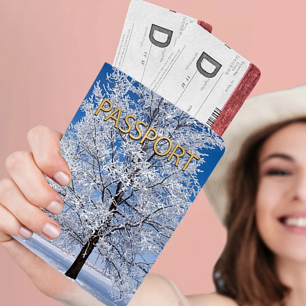 Passport Cover Travel Wallet Covers For Protection Sleeve Snowview