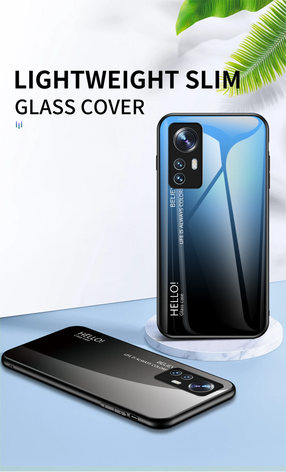 Mi 11 Lite Custodia DECLAREYAO Cover rigida in vetro per Xiaomi Mi 12 12X 11X 10 Ultra 9T 10T 11T 12S Pro Custodia in silicone Ultra Sli_voghion.com