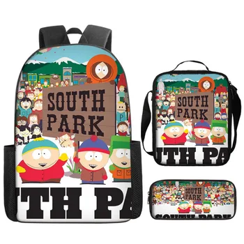 SOUTH PARK Schoolbag Backpack Shoulder Bag Pencil Case Gift for Kids Students 1
