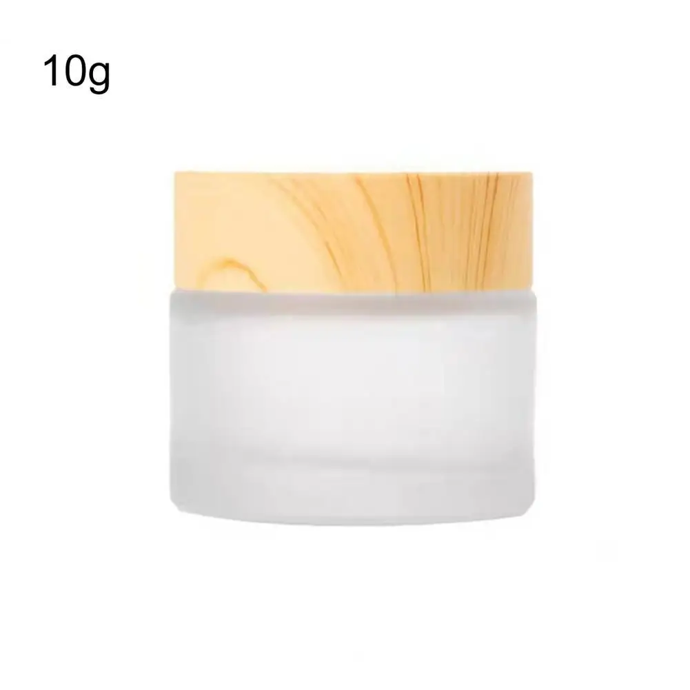 

5g/10g/20g/30g/50g/60g/100g Makeup Jar No Odor Leakproof Transparent Glass Empty Pots Cosmetic Inner Lid Container for Trip