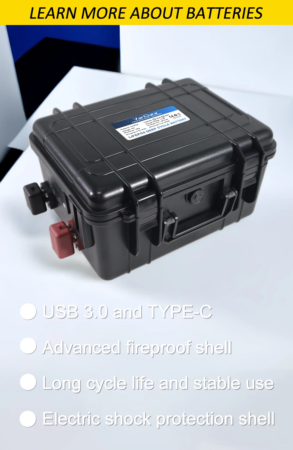 12v/12.8V 150Ah 100Ah LiFePO4 Battery 4s Multifunctional Portable suitcase Batte
