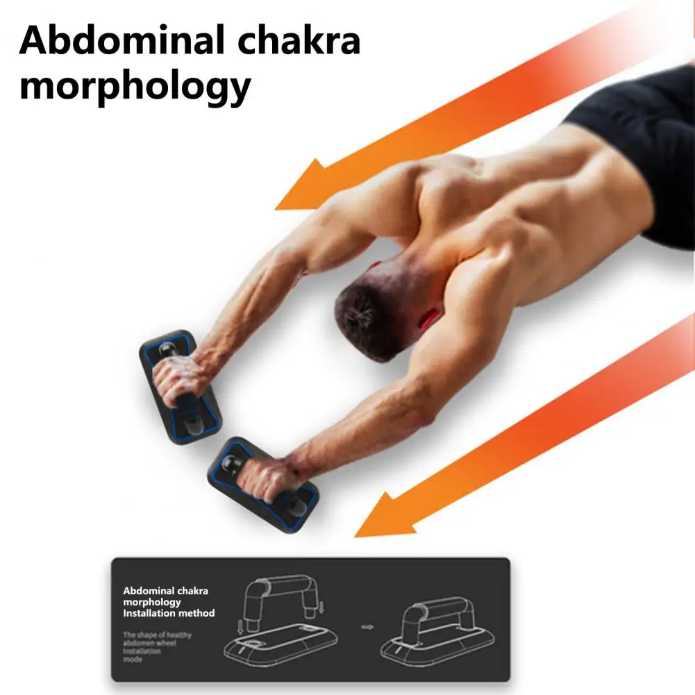 1 Pair Push-Up Bar Strong Load-bearing Ergonomic Chest Exercise Foam Abdominal Exercise Chest Muscle Trainer Home Workout