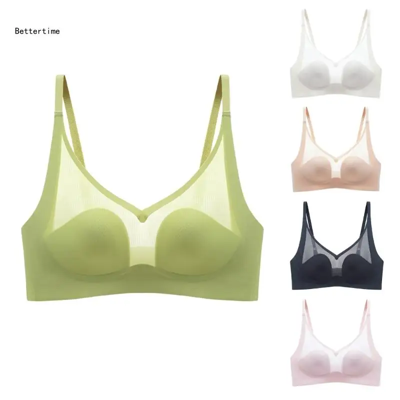 

B36D Sexy Seamless Underwear Womens Sports Bralette Invisible Lingeries Bra Tops