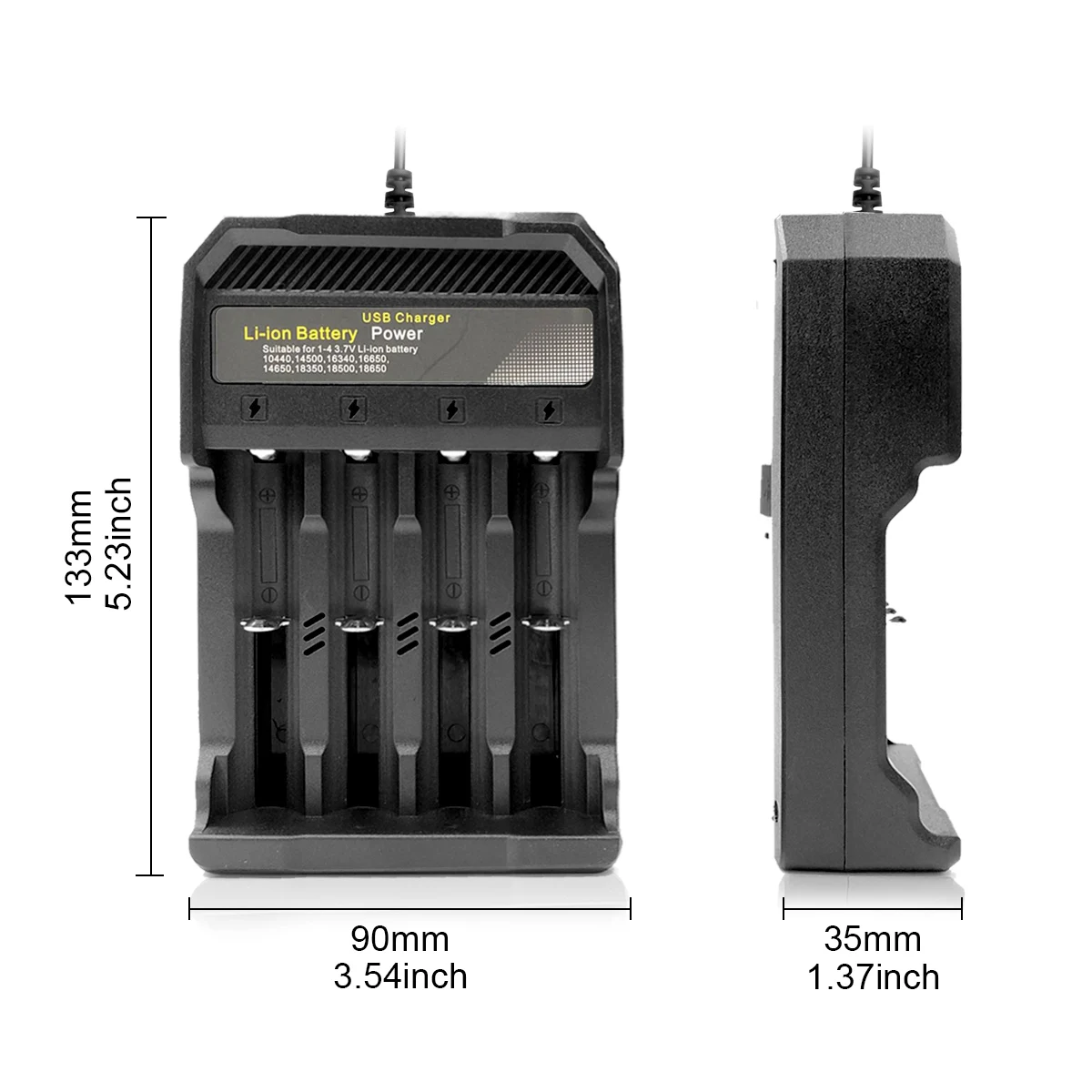 18650 Battery Charger For 18350 26650 16340 14500 18500 18650 Battery Holder Power Bank Shell Rechargeable-Battery Charger Case