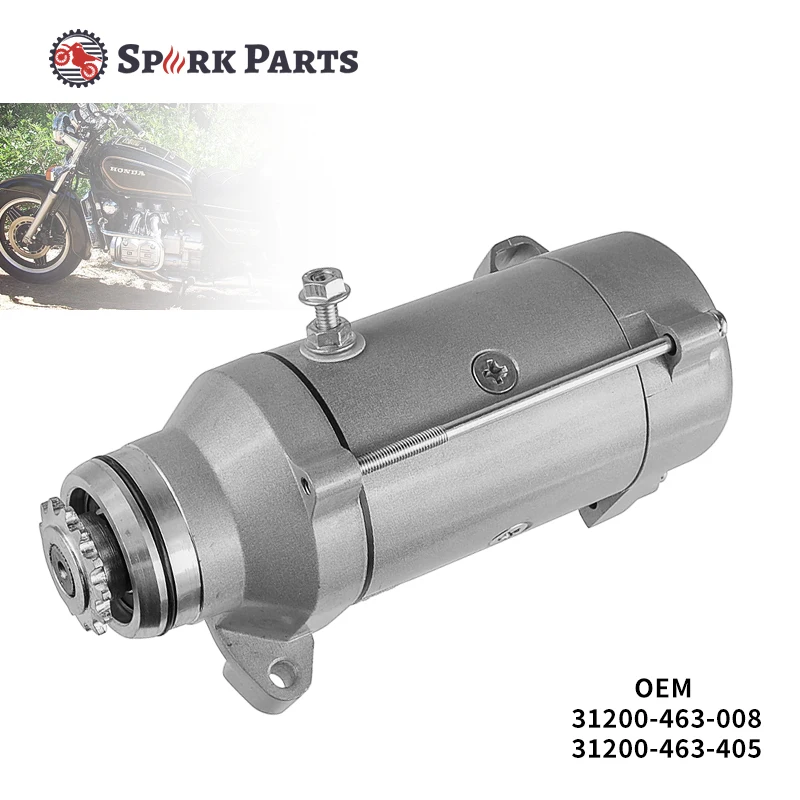 Motorcycle Starter Motor for Honda GL1100 GL1100A Aspencade GL1100D GL1100I Gold Wing Engine Parts 31200-463-008 31200-463-405