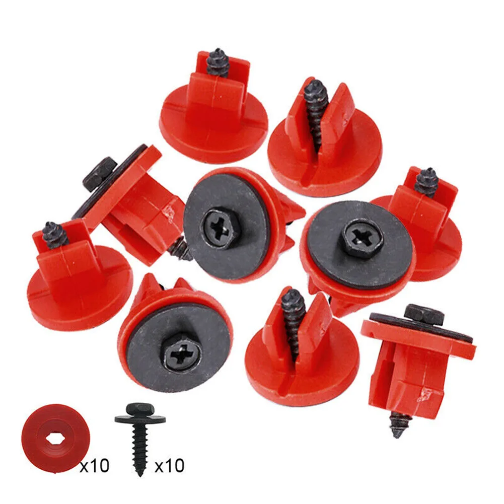 

Engine Undertray Cover Clips Screws Set For Volvo V50 C30 For For Ford Metal Leaf Plate Screw J32 Round Head Lamp Buckle