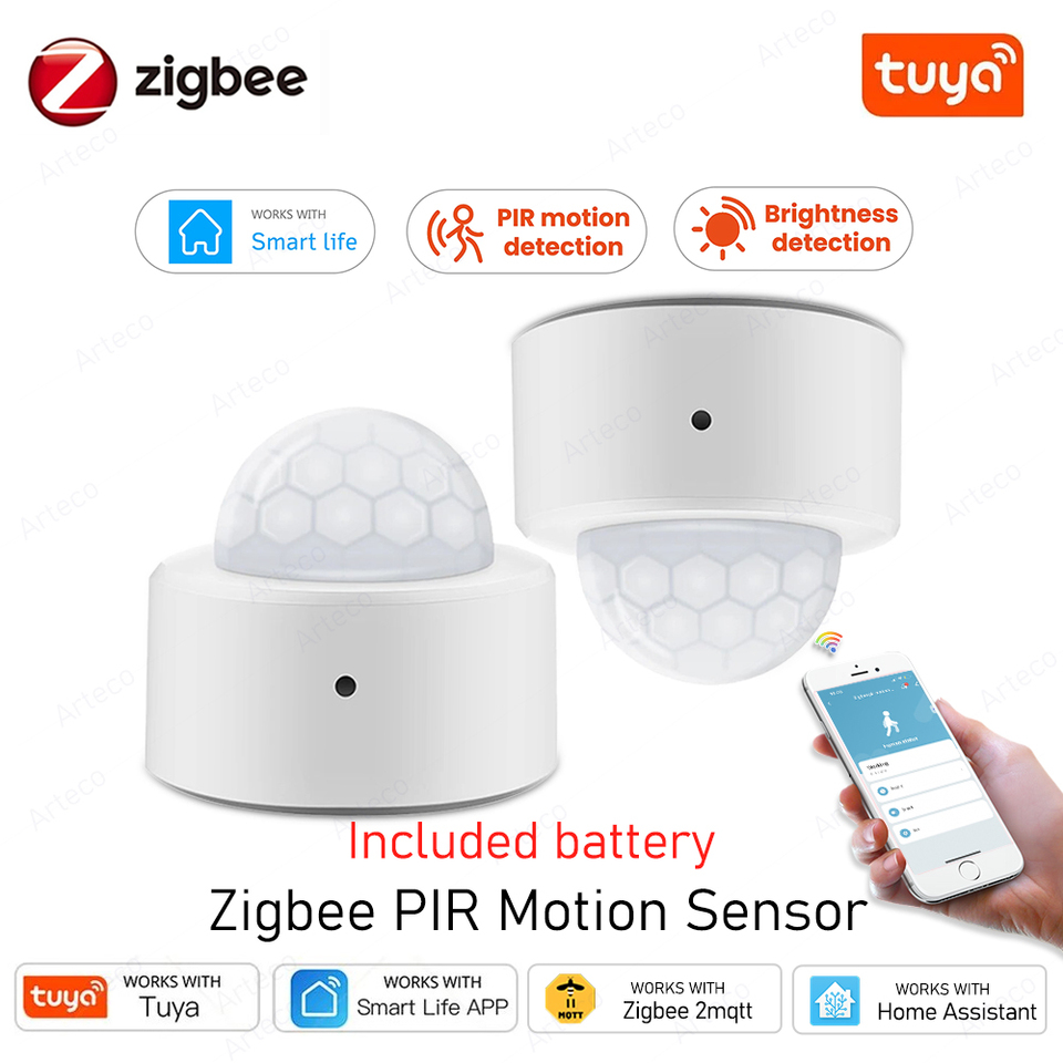 Zigbee 3.0 Motion Sensor With Pir Infrared Human Body Movement Wireless Detector Smart Home Tuya Smart Life App Works With Alexa