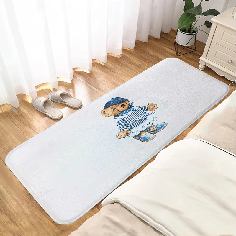 Door Mat Polo Bear Bathroom Foot Mat Carpet Entrance of House Carpets Cute Rug Room Floor Carpet for Kitchen Rugs Custom Home 2