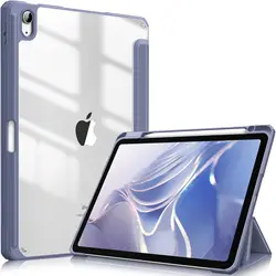 Elegant Silicone Leather Tablet Cover with Enhanced Protection and Lightweight Design for 10.2 7th 8th 9th Gen (Lavender Purple)
