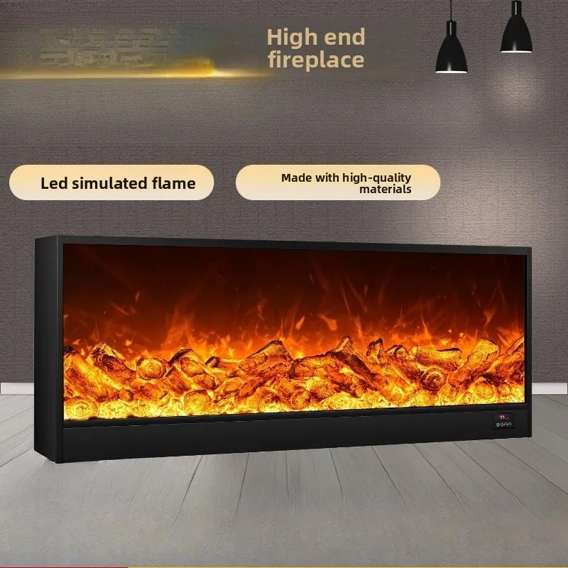 เตาผิงไฟฟ้าอเนกประสงค์ ขนาด 80*18*66 ซม. พร้อมเปลวไฟเสมือนจริงในตัว ให้ความร้อนและตกแต่งบ้าน ระบบทำความร้อนอัจฉริยะ 1