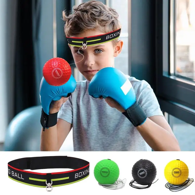 Punching Ball Head-mounted Fighting Speed San&da Training Boxing Reflex Ball Home Fitness Exercise Boxing Equipment Accessories