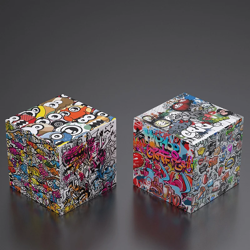 

1 PC 3x3x3 Creative Graffiti Puzzle Magico Cubo 3x3 Cube Magic Cube Twisty Puzzle Cube Toy For Kids Children Magic Cube