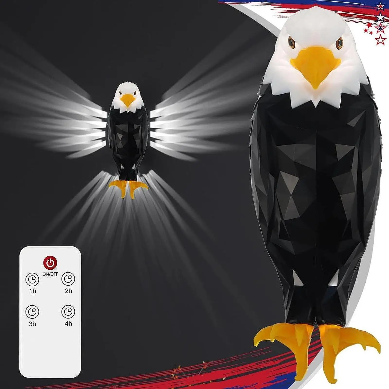 Bird Eagle Wall Light Lamp Animal Nightlight for Living Room Simple Assembly