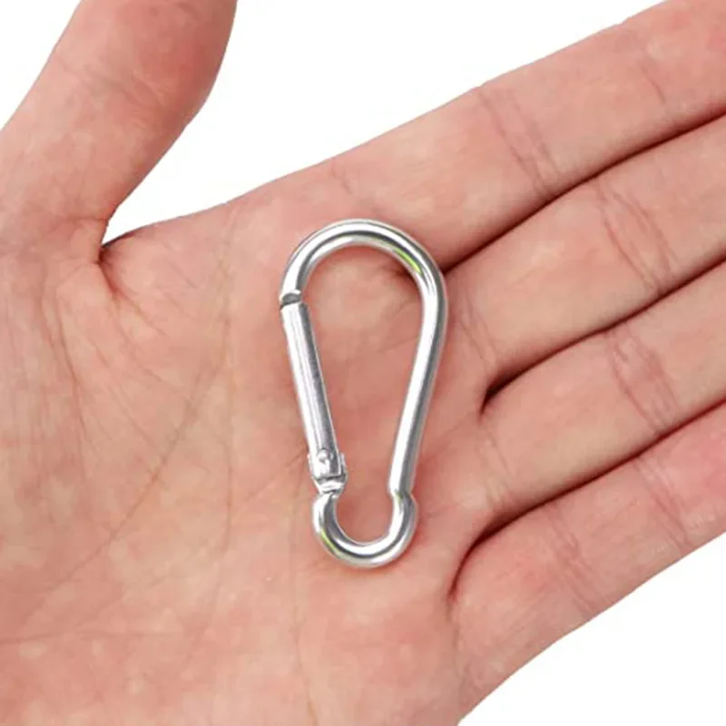 5/10/20pcs Mali Keverés Kibuggyan Puska Hirtelen időváltozás Horog Puska csipesz keychain kültéri kemping Hegymászás Gyalogtúra d-ring Felhólyagosodás keychain