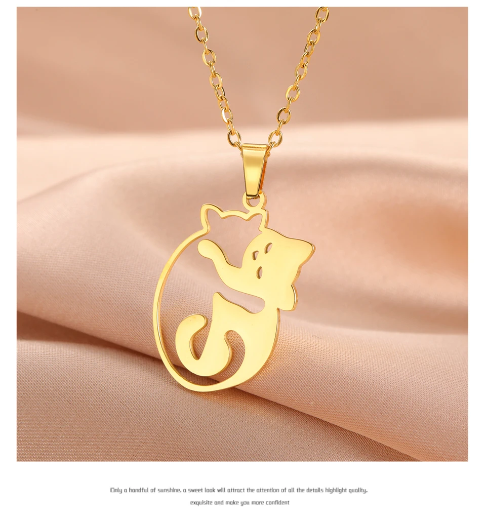 Stainless Steel Pendant Necklaces for Women's Fashion Jewelry - PeticaDeals