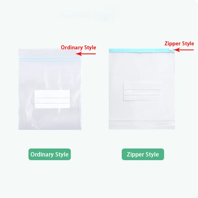 Sac à fermeture éclair réutilisable, sac de congélation en plastique fermé à fermeture éclair pour fruits et légumes, pochette de rangement des aliments pour la cuisine 6