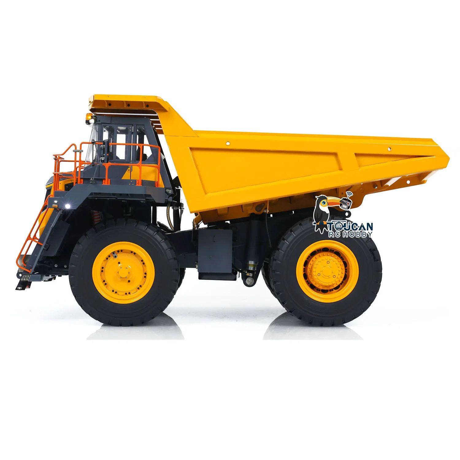 LESU 1/16 RC Hydraulic Mining Dumper Truck R100E Painted Assembled Wheeled Construction Vehicles Car Model Toys THZH1306 4