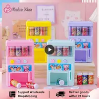 Hot-selling Children's Simulation Mini-coin-operated Beverage Vending Machine Self-service Beverage Cute Funny Toys For Children 1