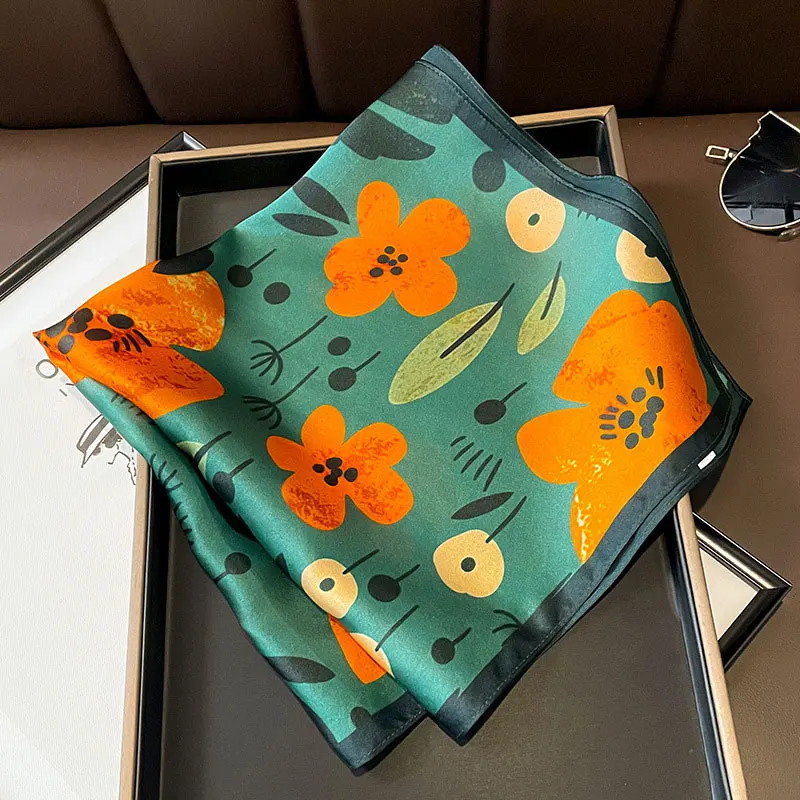 

100% Silk Scarf Women Kerchief Mulberry Luxury High Quality Headband Square Foulard Female Shawl Wraps Hijab Bandana Scarves