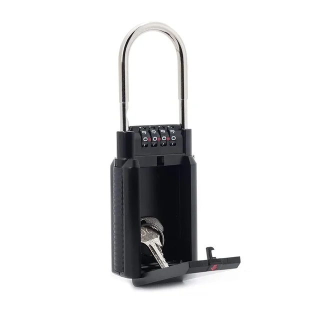 ombination Lock Box Key Storage Lock Box 4-Digit Combination Lock Waterproof Key Password Box 2