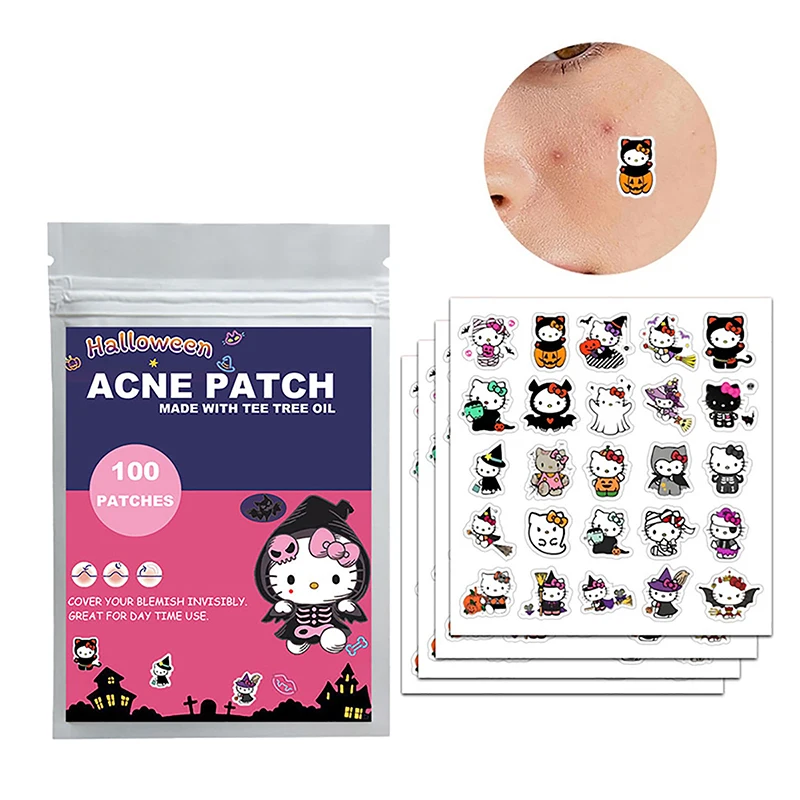 100 قطعة هالوين سانريو مرحبا كيتي الوجه العناية با...