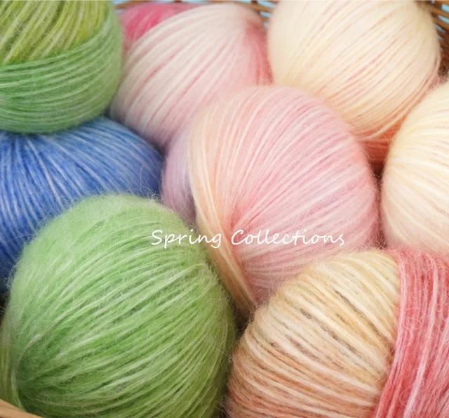 250g/lot Soft Rainbow wool For Knitting Yarn Hand-Knitted Hook Needle Wool  Yarn For Hand Knitting Thread gran Section stained - AliExpress