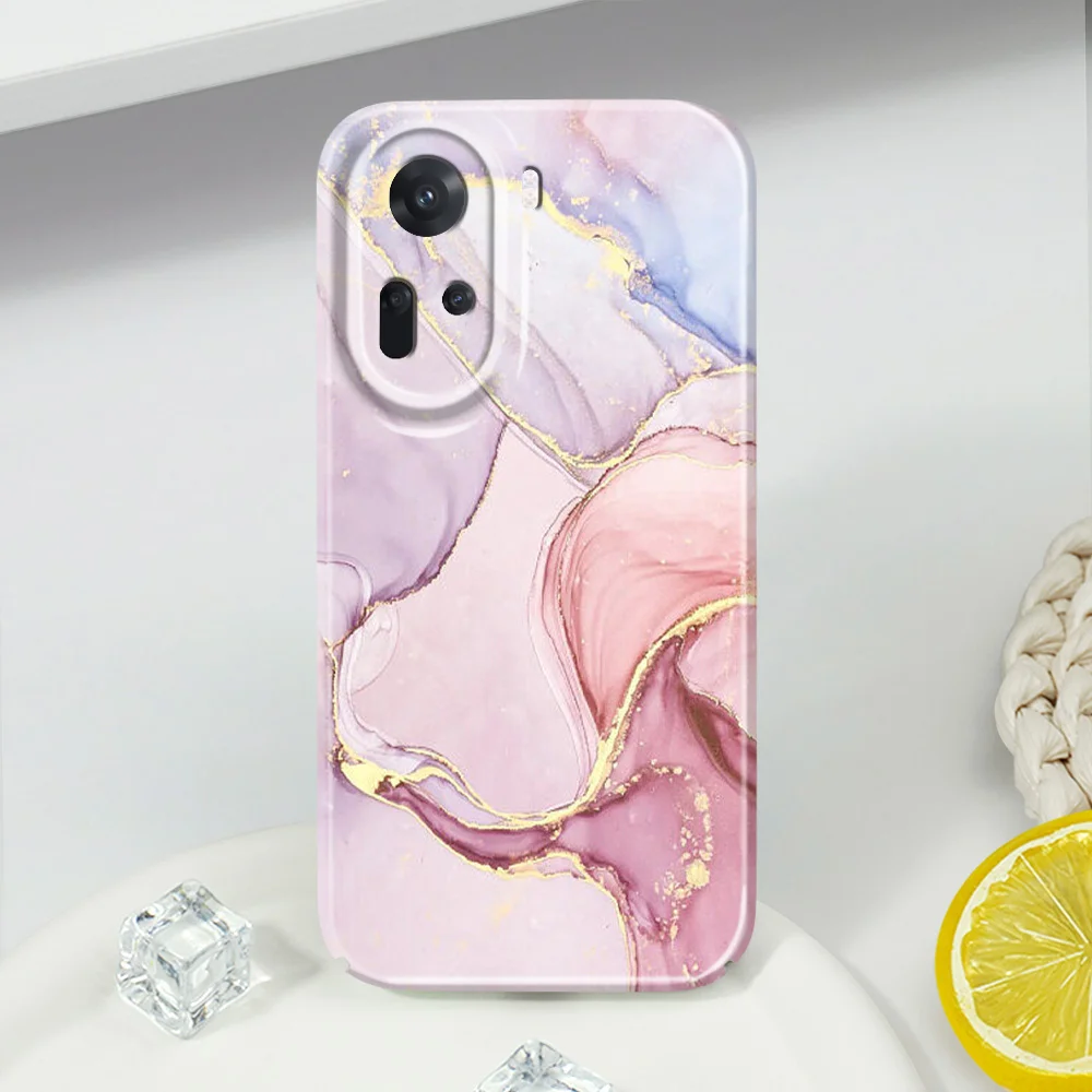 Gold Marble Design Phone Case - Elegant Hard Cover