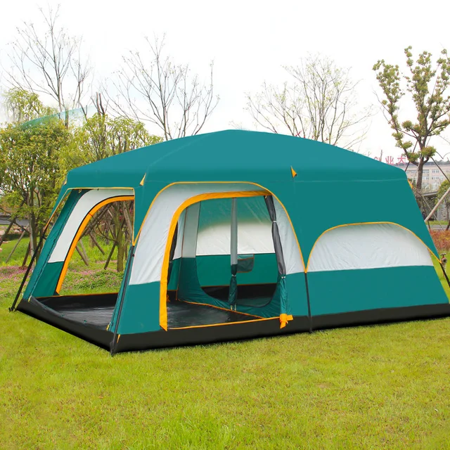 거대한 캠프장을 위한 대형 캠핑 천국: 초박막 가족 관광 텐트