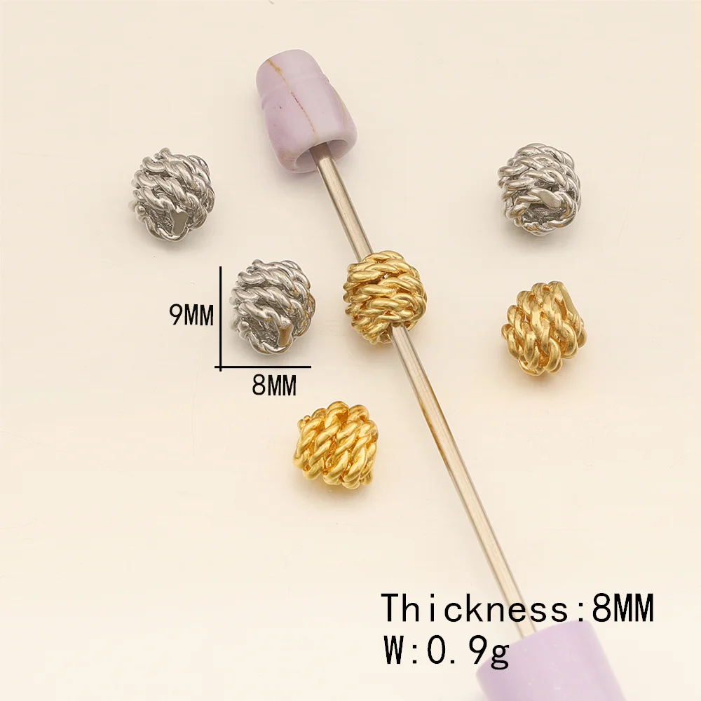 Cordial Design 8*9MM 100Pcs Jewelry Copper Bead/Round Shape/Genuine Gold Plating/Jewelry Findings & Components/DIY Hand Made - cordial