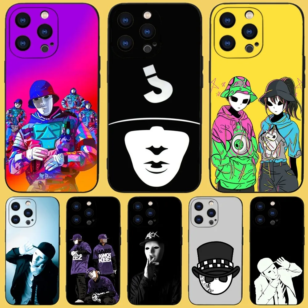 J-JABBAWOCKEEZ чехол для телефона iPhone 15,14,13,12,11 Plus,Pro,Max,XR,XS,X,7,8 Plus,SE, черный силиконовый мягкий мини