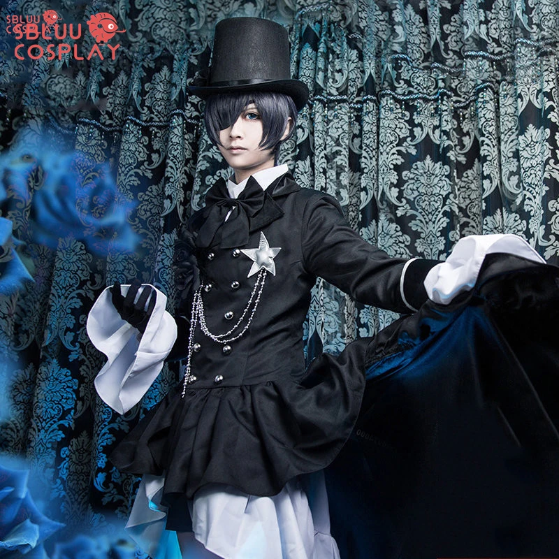 SBluuCosplay Аниме Черный Дворецкий Косплей Ciel Phantomhive Косплей Cotume костюм курошицуджи Хэллоуин женский нарядный наряд для вечеринки
