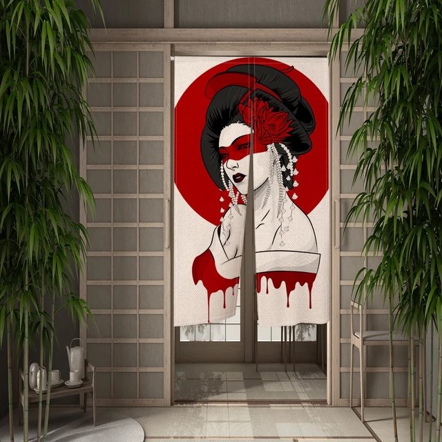 rideau japonais occultant geisha 10