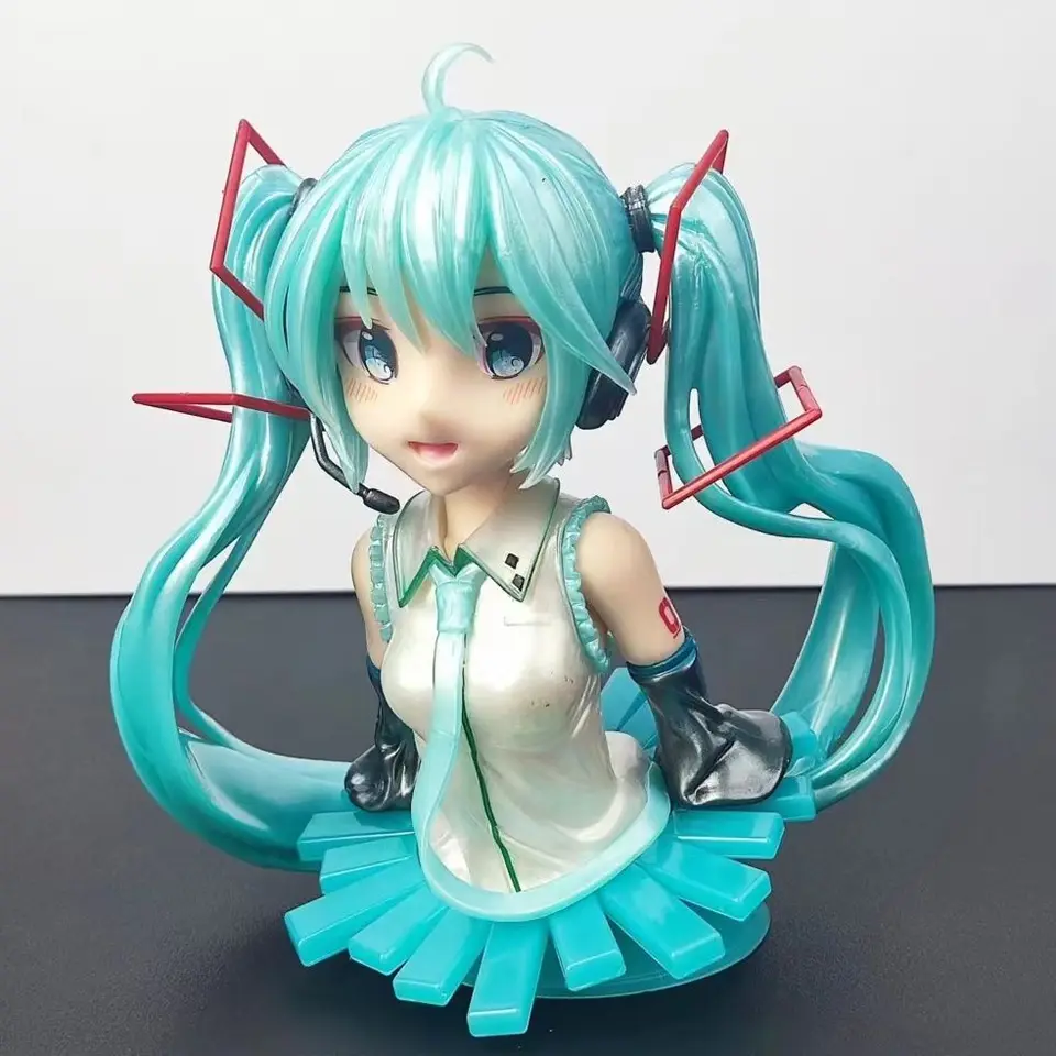 アクションフィギュア初音ミク,3色PVC,バスト収集可能,コレクタブル
