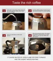 Italian Type Coffee Maker Aluminum Mocha Espresso Percolator Pot Coffee Maker Moka Pot Espresso Shot Maker Espresso Machine 5