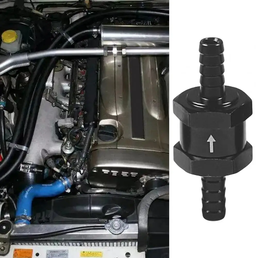 Fitting Adapter Aging Resistant 6/8/10/12mm Aluminum Inline Fuel Filter Shut Off Valve for Car