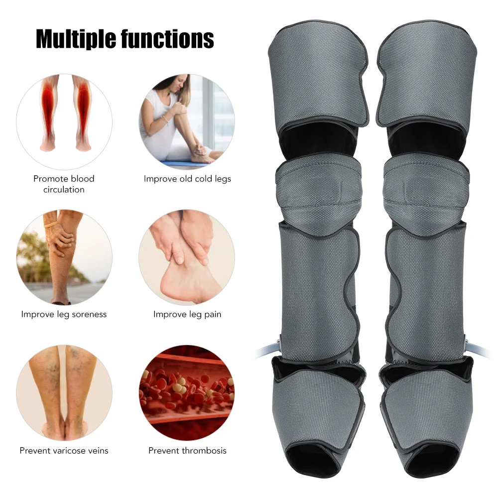 Loftdrock Oberschenkel Wade Massager 3 Niveauen 360° Volldeckung Waarm Kompress Verbesserung vun alen kale Been Fouss Middegkeet Linderung Massage_voghion.com