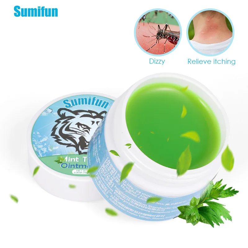 White Tiger Mint Ointment Relieve Dry and Itchy Skin Cooling Cream Prevent Insect Bites Skin Redness and Swelling Treatment for pain analgesic cream anti mosquito balm