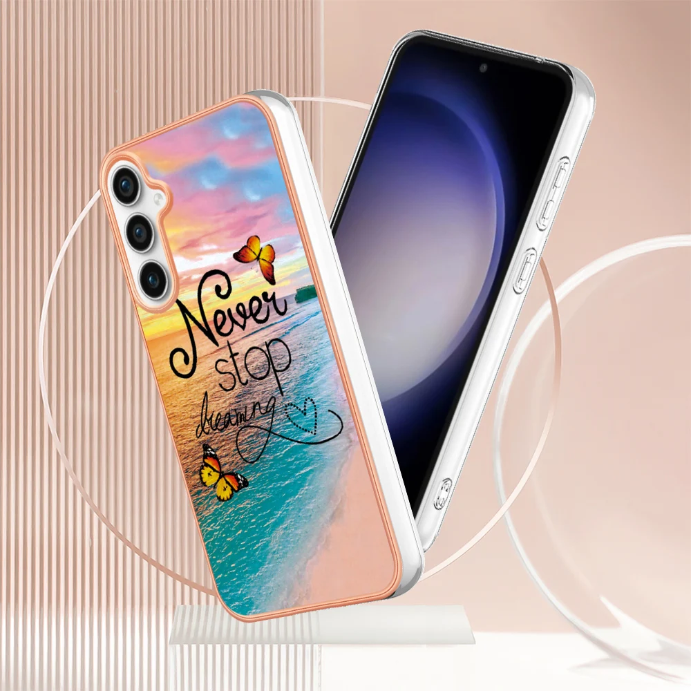 Custodia Per Telefono Per Samsung Galaxy Z Flip 5/Z Flip 4 S23 Fe S23 Plus Ultra A25 A24 A34 A54 Cover Per Telefono Serie Bordo Sicuro Antiurto