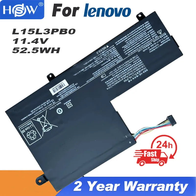 

Аккумулятор L15L3PB0 для ноутбука Lenovo Flex 5 1470 1570 Ideapad 520S-14IKB Yoga 520-14IKB L15M3PB0 L15C3PB1, литий-ионный аккумулятор