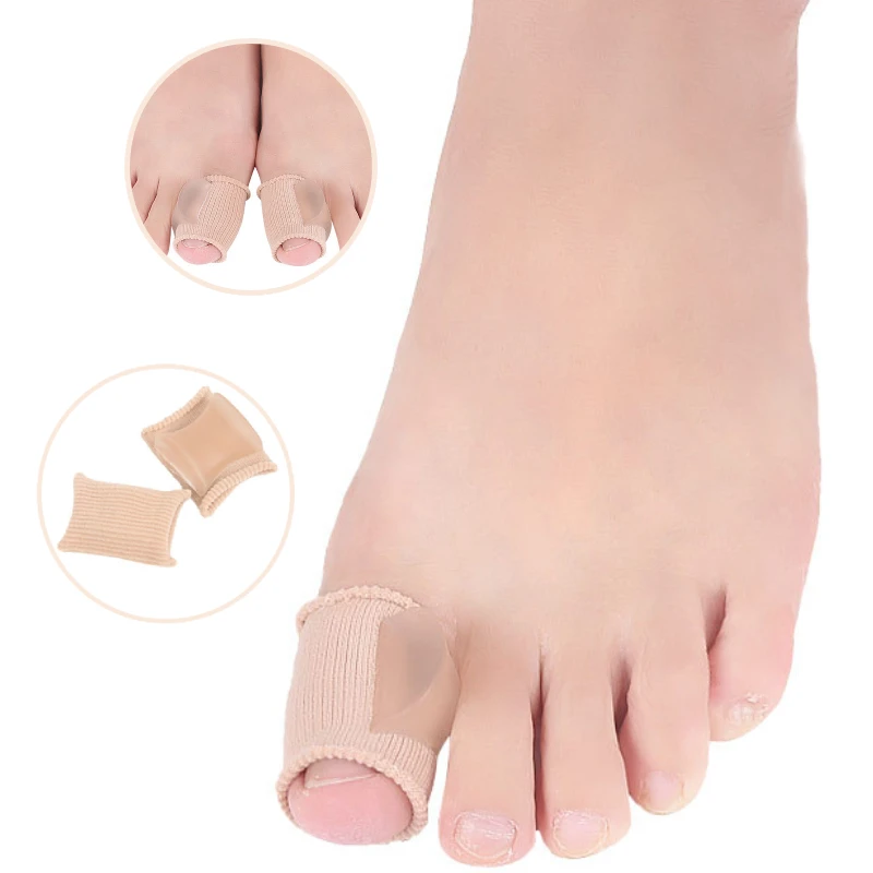 2 Pezzi Silicone Per La Cura Del Piede Hammer Toe Gel Bunion Protector Alluce Valgo Pedicure Separatori Per Dita Raddrizzatore Correttore Ortesi