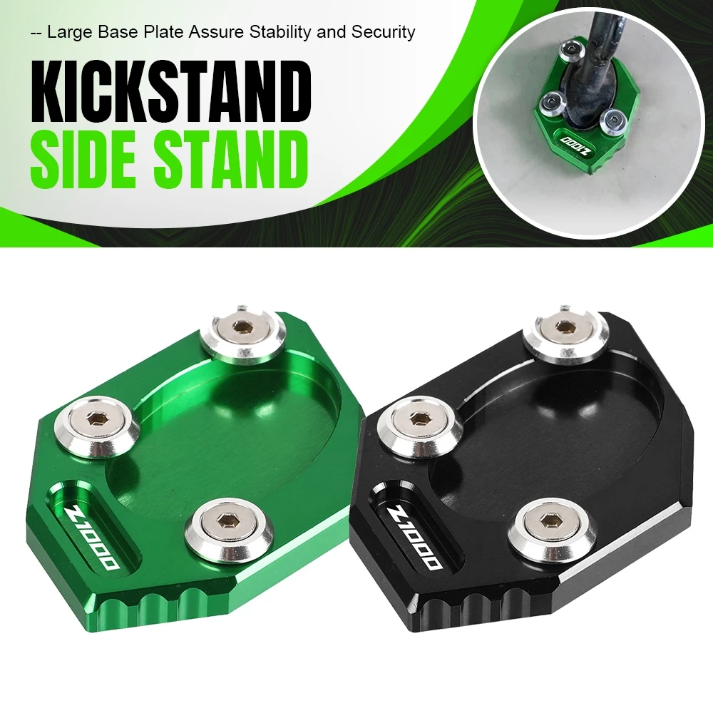 

FOR Kawasaki Z1000 Z1000R Z1000SX 2010 2011 2012 2013 2014-2023 Motorcycle CNC Foot Support Extension Side Stand Enlarge Plate