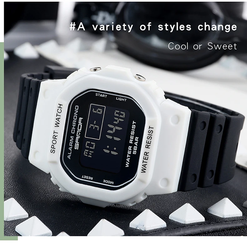 SANDA G Style Digital Watch Men Waterproof Shock Ms Watch Sport Men Watches Boy Girl Electronic feminino relogio masculino