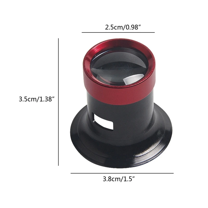 5X/10X/15X/20X Magnifier Watchmaker Loupe Aluminum Alloy Eye Loupe Repair Magnifying for Watch for Watchmakers Repair Eye watch repair tool magnifying glass jewelry magnifier jeweler repair magnifier jewelry magnifying glass soldering magnifier headband magnifier reading magnifier soldering repair magnifier magnifying glass lamp