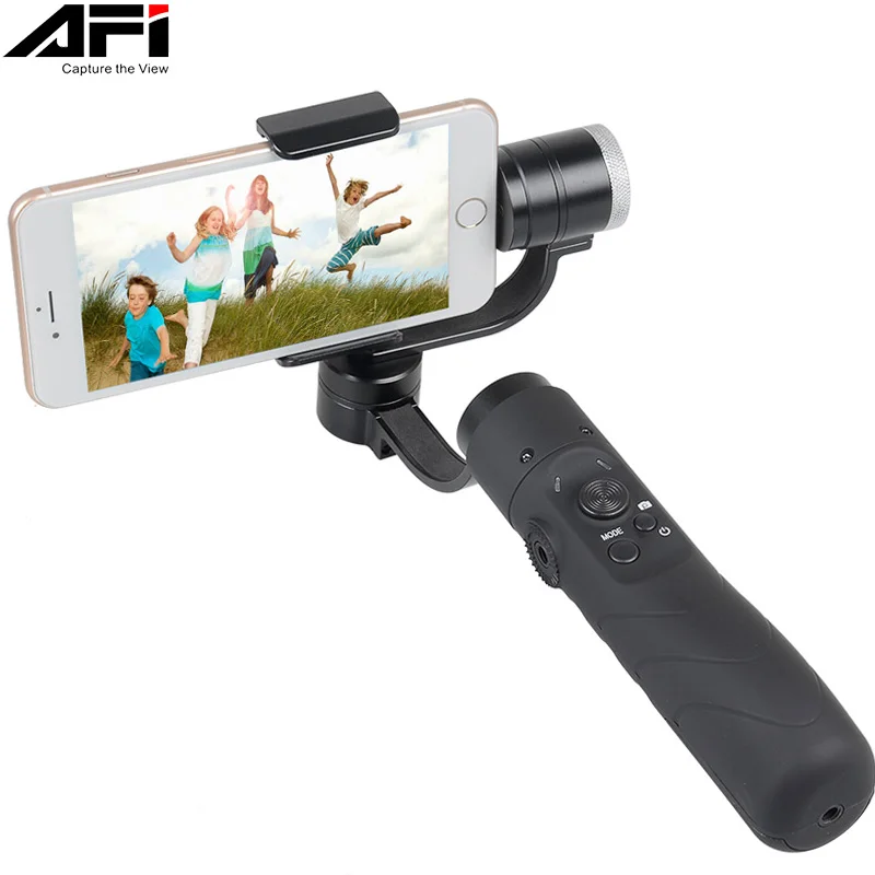 

AFI V3 3-Axis Gimball Dslr Stabilizer For Phone Handheld Smartphone For Iphone X 8Plus 8 7 6 Samsung S9 S8 S7 & Action Camera