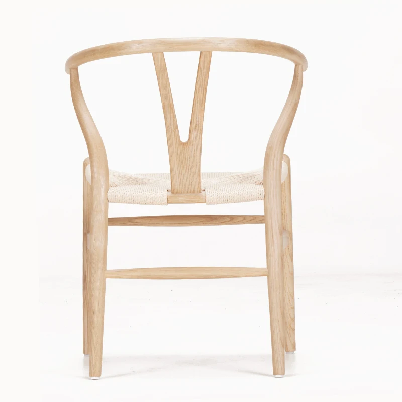Modern Dining Chair Oak Wood Oil Finish Natural/Black/Walnut/Honey/Chestnut Wooden Armchair Design For Kitchen Dining Room
