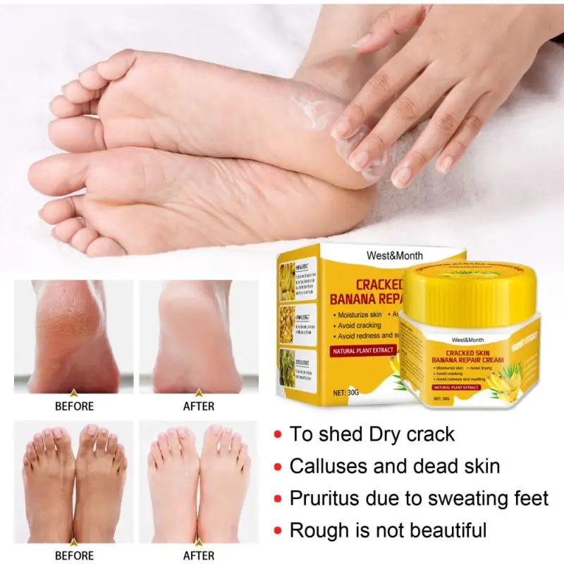 Banana Oil Foot Cream Antidrying Crack Heel Cracked Repair Cream