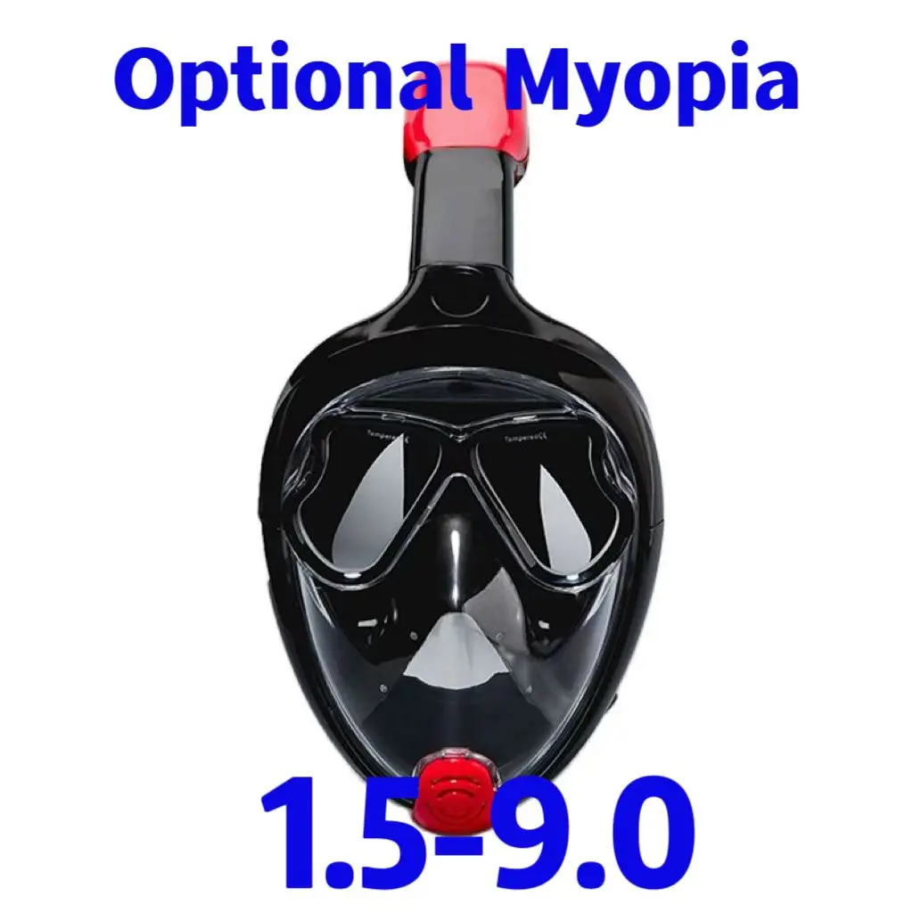 Full Face Snorkel Mask Underwater Snorkeling Diving Mask with Fins Anti Fog Safe Breathing Scuba