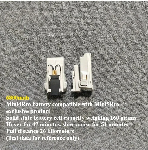 Batterie Haute Capacité Mini5 Pro 5200mAh-9000mAh pour DJI Mini 5 Pro